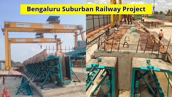 Bengaluru Sub Urban Rail: ಕನಕ ಕಾರಿಡಾರ್‌ನ ಹುಸ್ಕೂರ್ ನಿಲ್ದಾಣ ಕಾಮಗಾರಿ, ಗರ್ಡರ್ ಅಳವಡಿಕೆ ಯಶಸ್ವಿ