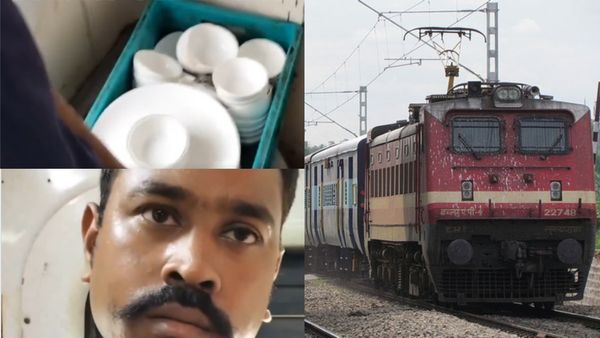 Video Viral: ರೈಲಿನ ಟಾಯ್ಲೆಟ್‌ನಲ್ಲಿ ಆಹಾರ ತಟ್ಟೆ ಇಟ್ಟ ಸಿಬ್ಬಂದಿ! ಪ್ರಯಾಣಿಕರ ಆಕ್ರೋಶ