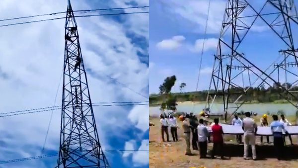 ಮದುವೆಗೆ ಪ್ರೇಯಸಿ ನೋ ಅಂದಿದ್ದಕ್ಕೆ ಹೈ-ಟೆನ್ಷನ್ ಕಂಬ ಏರಿದ ಪಾಗಲ್‌ ಪ್ರೇಮಿ; ಆನೇಕಲ್‌ನಲ್ಲಿ ಯುವಕನ ಹೈಡ್ರಾಮಾ