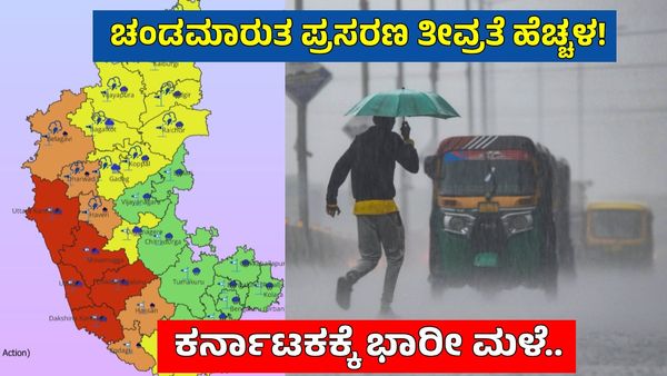 Karnataka Weather: ಮುಂದಿನ 48 ಗಂಟೆ ಕರಾವಳಿ, ಒಳನಾಡು ಜಿಲ್ಲೆಗಳಲ್ಲಿ ಭರ್ಜರಿ ಮಳೆ ಎಚ್ಚರಿಕೆ, ರೆಡ್ ಅಲರ್ಟ್