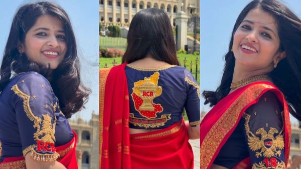 ಆರ್‌ಸಿಬಿ ಜೆರ್ಸಿ ಥೀಮ್ ಬ್ಲೌಸ್ ಧರಿಸಿ ಹೊಸ ಟ್ರೆಂಡ್‌ ಸೃಷ್ಟಿಸಿದ ಬೆಂಗಳೂರು ಮಹಿಳೆ, ಭಾರಿ ವೈರಲ್‌