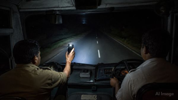 ಕಲಬುರಗಿಯಲ್ಲಿ ರಾತ್ರಿ ವೇಳೆ ಮೊಬೈಲ್‌ ಟಾರ್ಚ್‌ನಲ್ಲೇ ಹೆಡ್‌ಲೈಟ್‌ ಇಲ್ಲದ ಸಾರಿಗೆ ಬಸ್‌ ಚಾಲನೆ, ವಿಡಿಯೋ ವೈರಲ್