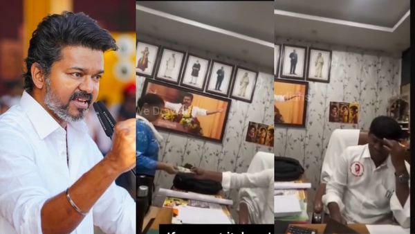 TVK ವಿಜಯ್ ಪಕ್ಷದಲ್ಲೇ ಲಂಚದಾಟ? ಗುತ್ತಿಗೆದಾರರಿಂದ ₹1.30 ಲಕ್ಷ ಪಡೆದ ನಾಯಕ; ವಿಡಿಯೋ ವೈರಲ್