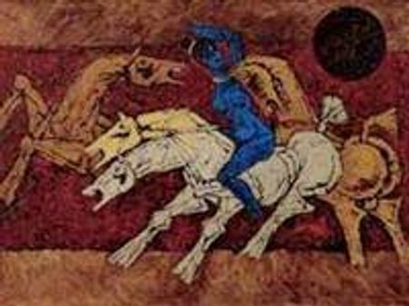 എംഫ് ഹുസൈന്റെ ചിത്രത്തിന് 2 കോടി