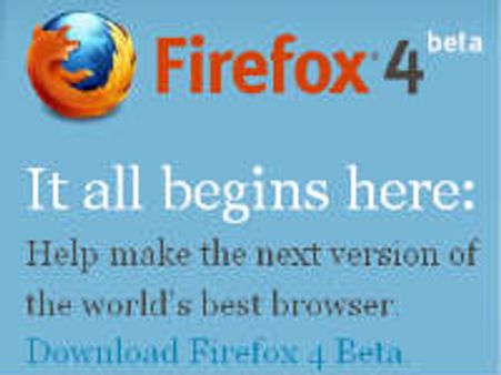 ഫയര്‍ഫോക്സ് നാലിന്റെ ബീറ്റ വേര്‍ഷന്‍ പുറത്ത്