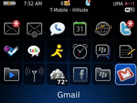 ബ്ലാക്ക്‌ബെറിയില്‍ നിന്ന് ജിമെയില്‍ ഔട്ട്?