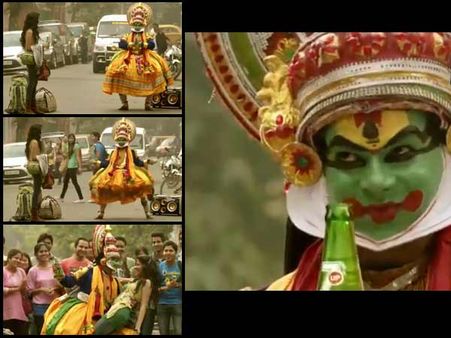 സെവന്‍ അപ്പ് പരസ്യത്തില്‍ കഥകളിയെ തരംതാഴ്ത്തി?