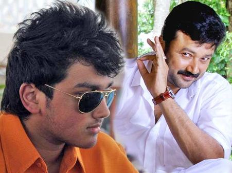 രാംരാജിന്റെ പരസ്യത്തില്‍ ജയറാമിനൊപ്പം കാളിദാസും