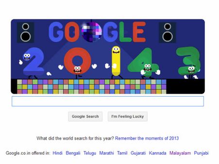 കരയുന്ന 3 ഉം ചിരിക്കുന്ന 4 ഉം ആയി ഗൂഗിള്‍ ഡൂഡില്‍