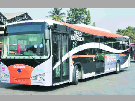 രാജ്യത്തെ ആദ്യ ഇലക്ട്രിക് ബസ് ബാംഗ്ലൂരില്‍