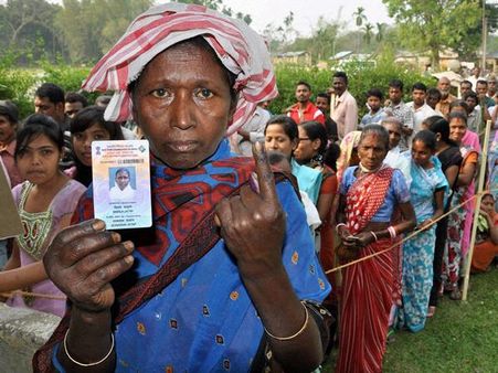 ഒന്നാം ഘട്ടം: ത്രിപുരയില്‍ 84 ശതമാനം, ആസാമില്‍ 72!