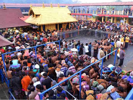 മേല്‍ശാന്തിയുടെ മകള്‍ സന്നിധാനത്ത്: നടപടി