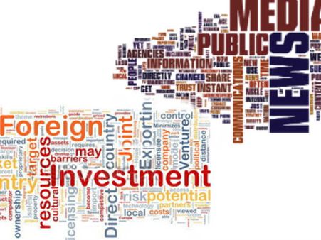 മാധ്യമങ്ങളിലും 100 ശതമാനം വിദേശ നിക്ഷേപം