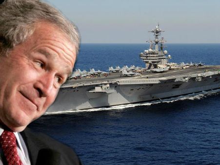 ജോര്‍ജ് ബുഷ് ഇറാഖിലേക്ക് യുദ്ധത്തിന്...?