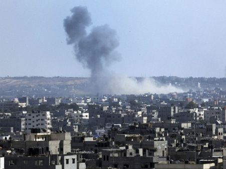 ഗാസയില്‍ ഇസ്രായേലിന്റെ ശക്തമായ കരയുദ്ധം