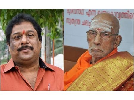 ബിജു രമേശിന് ശിവിഗിരി മഠത്തിന്റെ പിന്തുണ