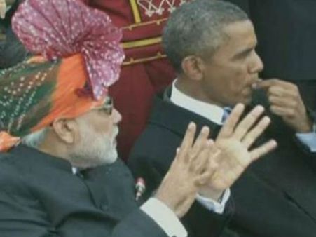 റിപ്പബ്ലിക് ദിന പരേഡ് നടക്കുമ്പോള്‍ ഒബാമ ച്യൂയിംഗ് ഗം ചവക്കുന്നോ