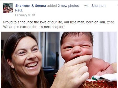 ലെസ്ബിയന്‍ ദമ്പതികള്‍ക്ക് ആണ്‍കുഞ്ഞ് പിറന്നെന്നോ???