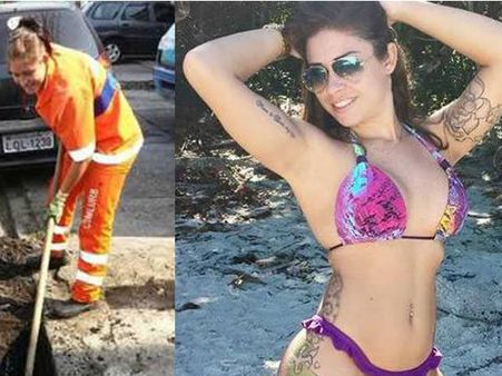 ചിത്രം വാട്‌സ് ആപ്പില്‍ വൈറലായി; തൂപ്പുകാരി പെണ്‍കുട്ടി ഇനി മോഡല്‍