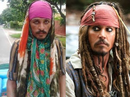 ജോണി ഡെപ്പിന്റെ ജാക്‌സ്പാരോ ദില്ലിയില്‍ റിക്ഷാവാല