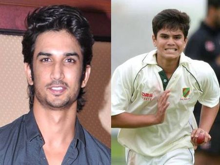 അര്‍ജുന്‍ ടെന്‍ഡുല്‍ക്കറുടെ ബോളില്‍ ബോളിവുഡ് താരം സുഷാന്തിന് സിക്‌സര്‍