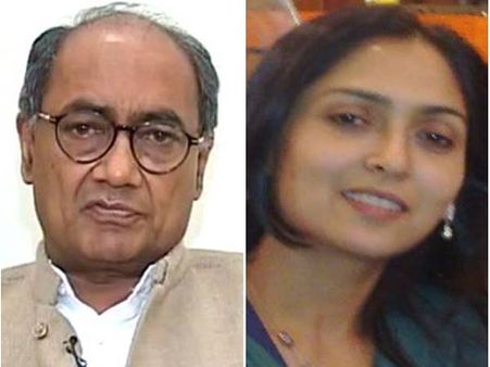 കോണ്‍ഗ്രസ് നേതാവ് ദിഗ് വിജയ് സിംഗ് കാമുകി അമൃത റായിയെ വിവാഹം കഴിച്ചു, അതീവ രഹസ്യമായി