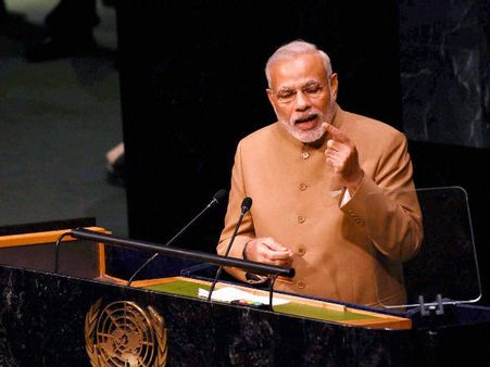ഐക്യരാഷ്ട്ര സഭയില്‍ മോദിയുടെ ഹിന്ദി പ്രസംഗം, കൂട്ടിന് സംസ്‌കൃതവും- രക്ഷാസമിതി വികസിപ്പിയ്ക്കണം