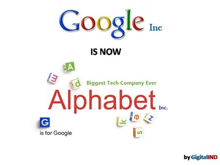 ബൈ ബൈ ടു ഗൂഗില്‍, ഹായ് ടു ആല്‍ഫബെറ്റ്