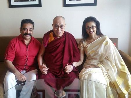 അഹിംസ പ്രചരിപ്പിക്കണമെന്ന് കമല്‍ഹാസനോട് ദലൈലാമ