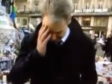 പാരിസ്; ബിബിസി ലൈവ് റിപ്പോര്‍ട്ടിങ്ങിനിടെ മാധ്യമപ്രവര്‍ത്തകന്‍ പൊട്ടിക്കരഞ്ഞു