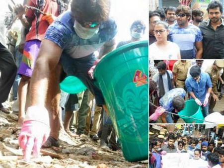 ഇവരാണ് താരങ്ങള്‍... ചെന്നൈ വൃത്തിയാക്കാന്‍ ആര്യയും കാര്‍ത്തിയും വരലക്ഷ്മിയും... വീഡിയോ