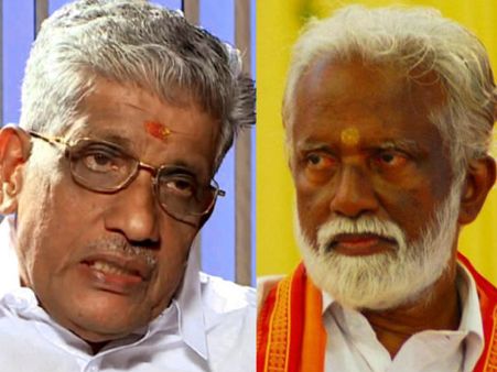 കുമ്മനം രാജശേഖരന്‍ പെരുന്നയിലെത്തി സുകുമാരന്‍നായരെ കണ്ടു, പ്രശ്‌നങ്ങള്‍ പറഞ്ഞു തീര്‍ക്കും