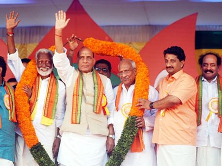 ബിജെപി കേരളത്തില്‍ അധികാരത്തിലെത്തുമെന്ന് രാജ്‌നാഥ് സിങ്