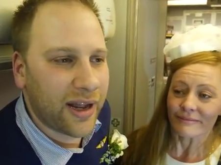 വിവാഹം ഭൂമിയിലല്ല അങ്ങ് ആകാശത്തു വച്ചാണ്, അഭ്തുപ്പെടുത്തും ഈ അപൂര്‍വ കല്യാണം, വീഡിയോ