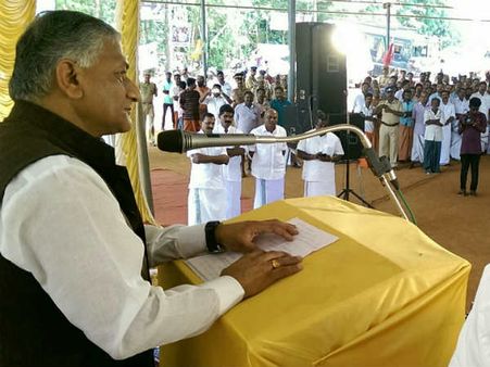 സ്ത്രീ സുരക്ഷയില്‍ കേരളം വീഴ്ചവരുത്തുന്നുവെന്ന്‌... പറയുന്നത് വികെ സിംഗ്, പഴയ ജനറല്‍