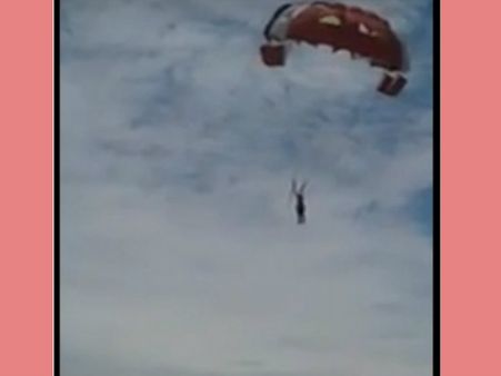 സേഫ്റ്റി ലോക്ക് തകരാറിലായി; പാരച്യൂട്ട് റൈഡര്‍ 50 അടി ഉയരത്തില്‍ നിന്ന് വീണ് മരിച്ചു.. വീഡിയോ