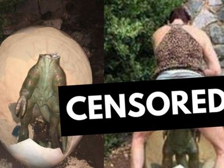 കുട്ടികളുടെ പാര്‍ക്കില്‍ ദിനോസറുമായി സെക്സ് ചെയ്ത യുവതിയെ പോലീസ് തിരിച്ചറിഞ്ഞു, എന്താകും ശിക്ഷ?