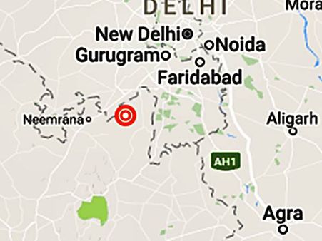 ഉത്തരേന്ത്യയില്‍ ഭൂചലനം, പ്രഭവകേന്ദ്രം ഹരിയാന