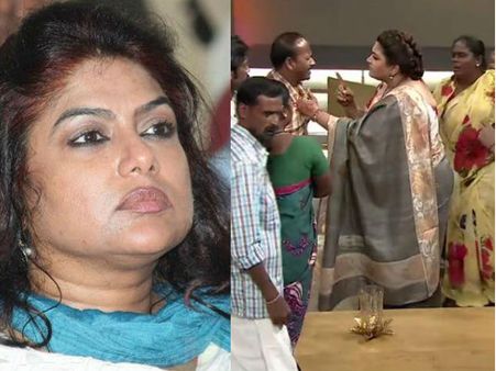 ചാനല്‍ പരിപാടിയ്ക്കിടെ ഖുശ്ബു ഒരാളുടെ ഷര്‍ട്ടിന് കുത്തിപ്പിടിച്ചതിനെതിരെ നടി രഞ്ജിനി