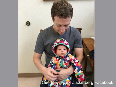 മകളുടെ ആദ്യ ചുവടിൻറെ 360 ഡിഗ്രി വീഡിയോയുമായി സുക്കര്‍ബർഗ്