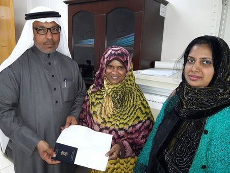 മാനസികാസ്വാസ്ഥ്യം മൂലം വീട്ടുജോലിക്കാരിയെ സ്പോൺസർ ഉപേക്ഷിച്ചു, ജീവകാരുണ്യപ്രവർത്തകർ തുണയായി