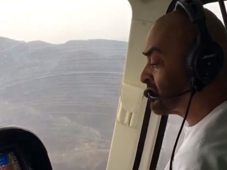 അബുദാബി കിരീടാവകാശിയുടെ ഹെലികോപ്റ്റര്‍ വീഡിയോ സോഷ്യല്‍ മീഡിയയില്‍ ഹിറ്റ്