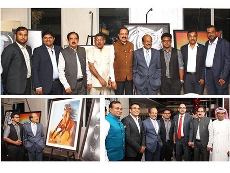 ചിത്രകാരന്‍ ആമിര്‍ കൂടെലിന്റെ 'വിഷന്‍സ് ഓഫ് ലൈഫ്' പെയിന്റിംഗ് പ്രദര്‍ശനം ശ്രദ്ധേയമായി