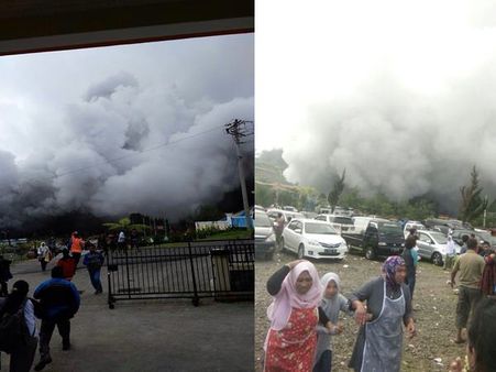 ഇന്തോനേഷ്യയില്‍ അഗ്നിപര്‍വ്വത സ്ഫോടനം: രക്ഷാപ്രവര്‍ത്തകരുടെ ഹെലികോപ്റ്റര്‍ തകര്‍ന്ന് എട്ട് മരണം