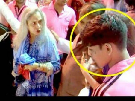 ഫോട്ടോ എടുക്കല്‍ അതിരുവിട്ടു; ആരാധകന്‍ ജയാബച്ചന്റെ കൈചൂടറിഞ്ഞു, വീഡിയോ