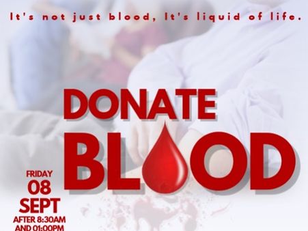 രക്തദാന ക്യാമ്പ് സംഘടിപ്പിക്കുന്നു