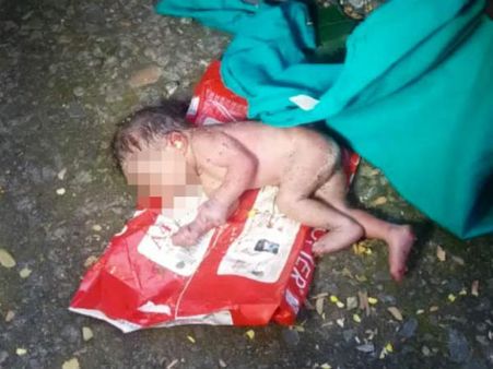 ചപ്പുചവറുകൾക്കിടയിൽ വലിയ പ്ലാസ്റ്റിക് കവർ, ചുറ്റും ഉറമ്പുകൾ, കവർ തുറന്നപ്പോൾ ഞെട്ടി