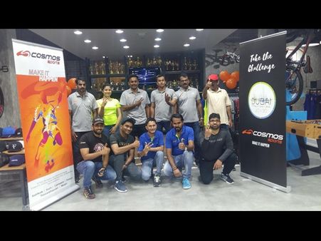 ദുബായ് ഫിറ്റ്നസ് ചലഞ്ചിന് ഐക്യദാർഢ്യവുമായി കോസ്മോസ് സ്പോർട്സും