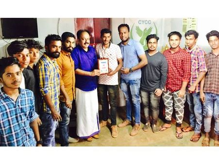 കുരുന്ന് ജീവനുമായി പറന്ന തമീമിന് സിവൈസിസി ചൗക്കിയുടെ ആദരവ്