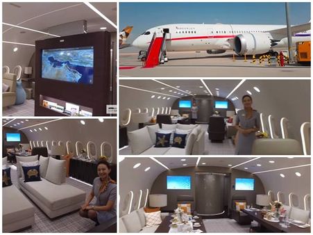 ആകാശത്തിനു മുകളിൽ ആഢംബരത്തിന്റെ അവസാനവാക്ക്; കുറേ സുന്ദരികളും, വിമാനത്തിന്റെ വാടക മാത്രം ചോദിക്കരുത്